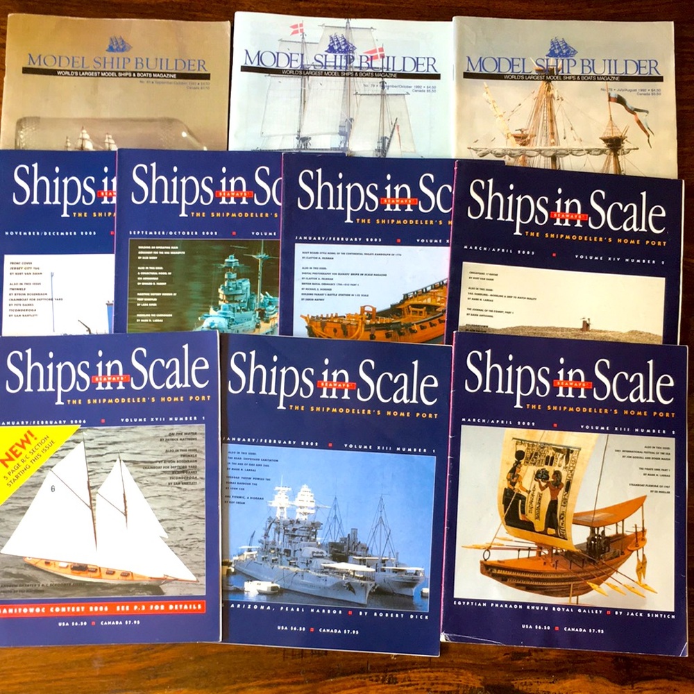 Seaways Ships in Scale Magazines 7 Issues + Model Shipbuilder 3 issues